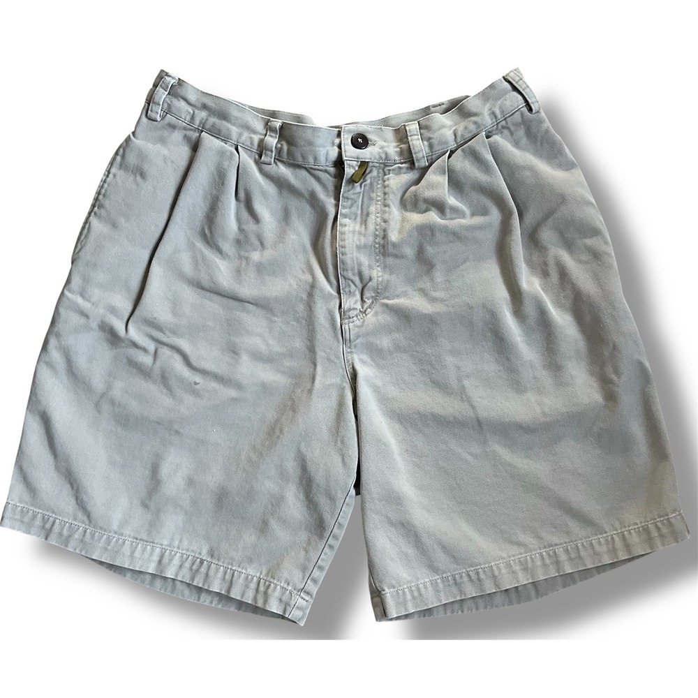 Patagonia Mens Pleated‎ Chino Shorts Khaki Tan Cotton Twill Size 34
